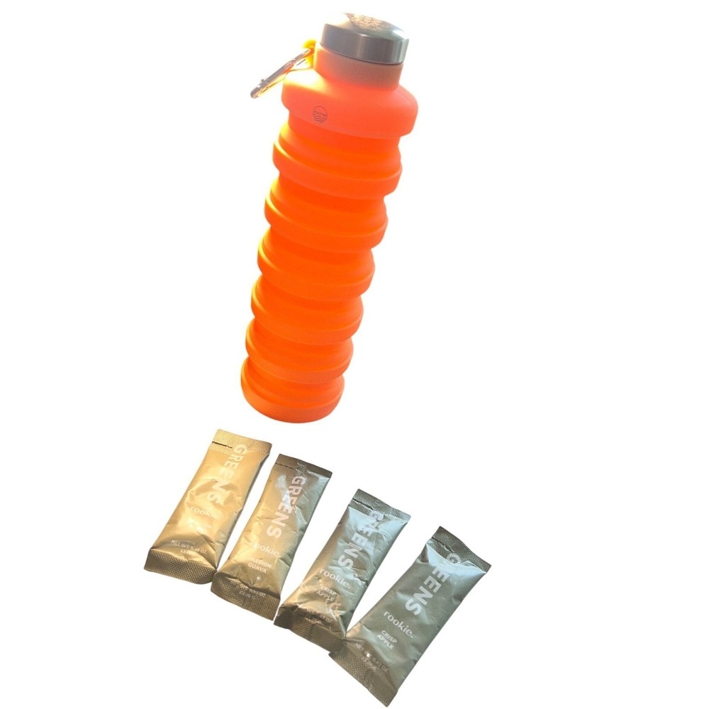 NWOT Free People Movement Mayim Silicone Bottle 24 Oz. Collapsible‎ Eco Friendly